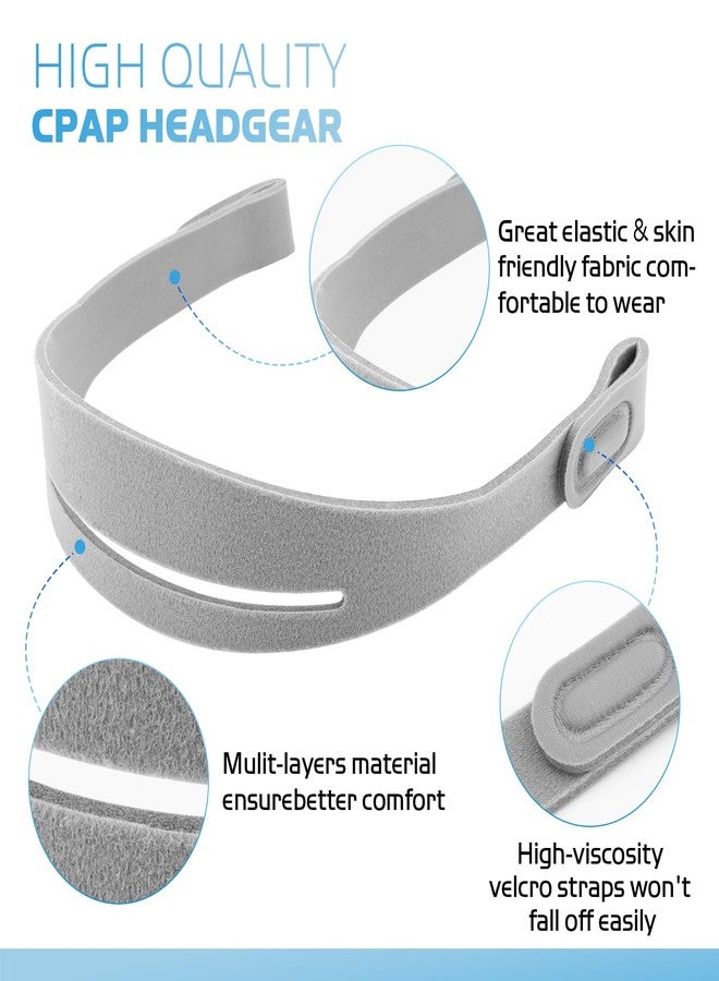 SyunsXoon N30i Headgear Compatible with Resmed AirFit N30i/P30i & AirTouch N30i CPAP Nasal Pillows Mask, Comfortable Nasal Mask Head Strap - Medium - Image 4